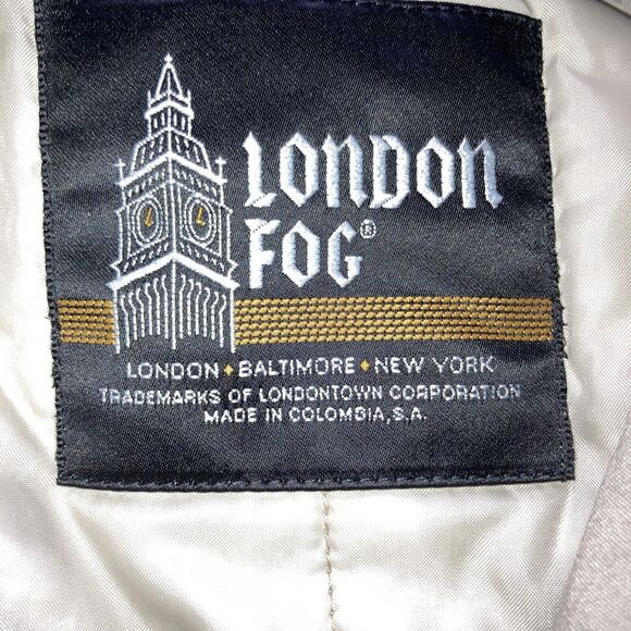 London Fog Womens Khaki All Weather Jacket Zip Out Lining Size 16 R Casual Walk - Picture 9 of 12